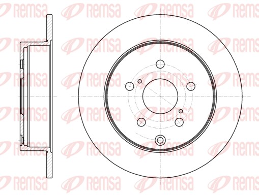 Brake Disc - 61088.00 REMSA