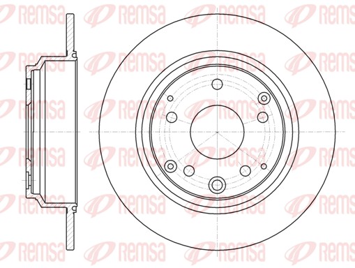 Brake Disc - 61090.00 REMSA