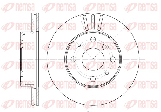 Brake Disc - 61095.10 REMSA