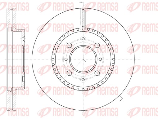 Brake Disc - 61096.10 REMSA