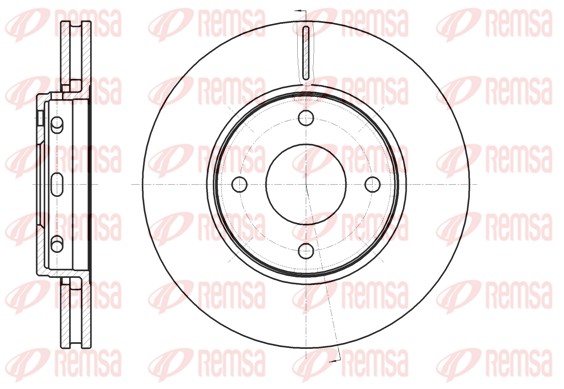 Brake Disc - 61097.10 REMSA