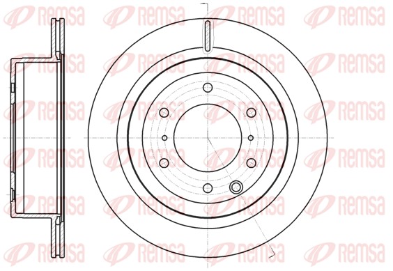 Brake Disc - 61099.10 REMSA