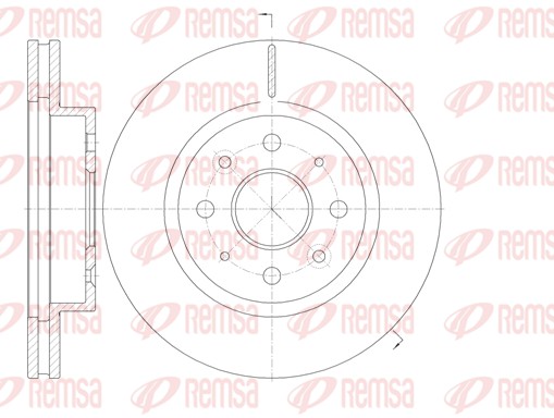 Brake Disc - 61103.10 REMSA
