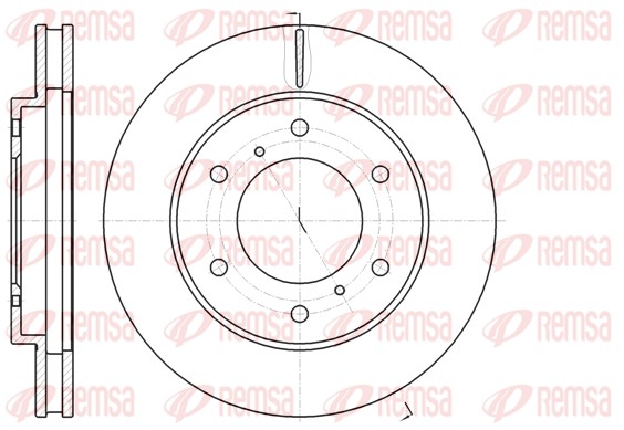 Brake Disc - 61118.10 REMSA