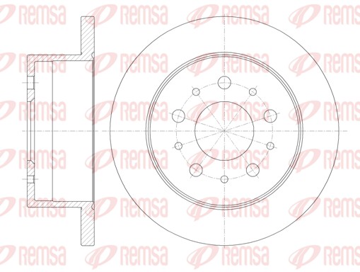 Brake Disc - 61120.00 REMSA