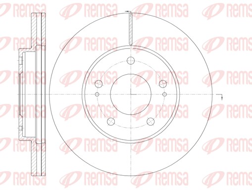 Brake Disc - 61130.10 REMSA