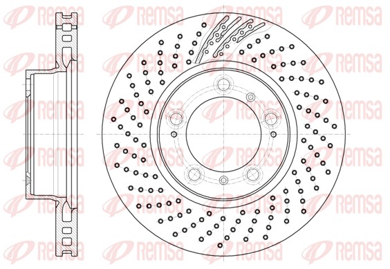 Brake Disc - 61133.10 REMSA