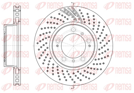 Brake Disc - 61133.11 REMSA
