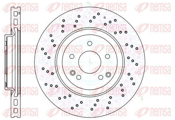 Brake Disc - 61138.10 REMSA