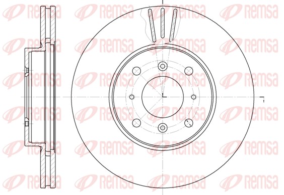 Brake Disc - 61153.10 REMSA