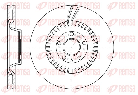 Brake Disc - 61154.10 REMSA