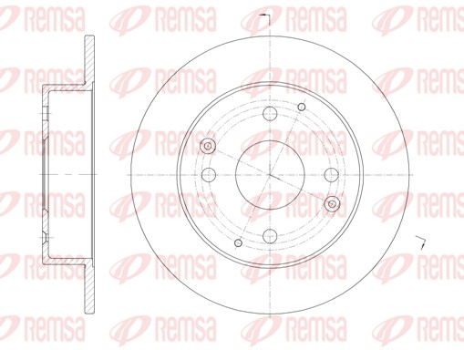 Brake Disc - 61156.00 REMSA