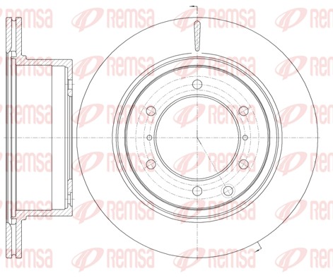 Brake Disc - 61159.10 REMSA