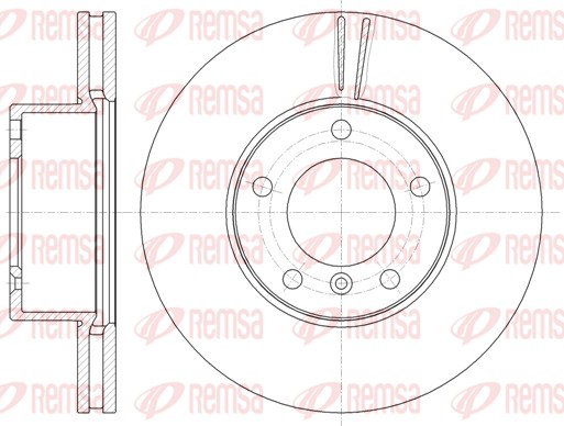 Brake Disc - 61161.10 REMSA