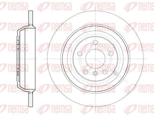 Brake Disc - 61166.00 REMSA