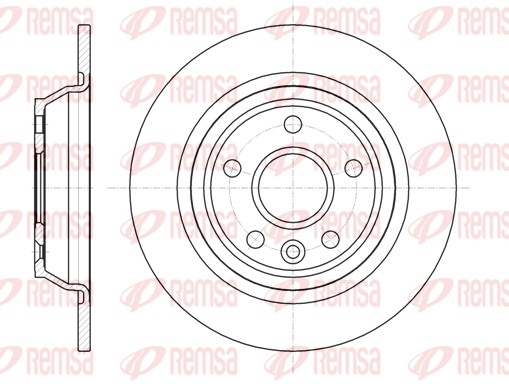 Brake Disc - 61167.00 REMSA
