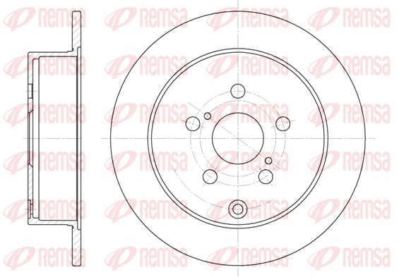 Brake Disc - 61168.00 REMSA