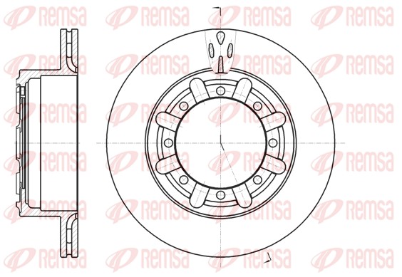 Brake Disc - 61170.10 REMSA
