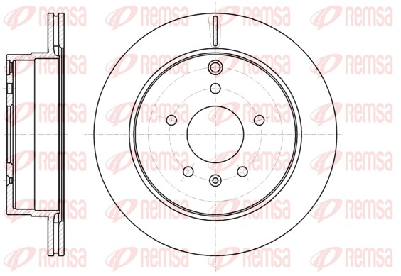 Brake Disc - 61182.10 REMSA