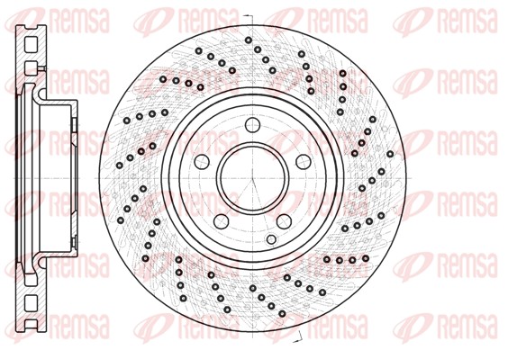 Brake Disc - 61185.10 REMSA