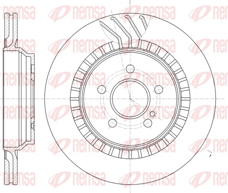 Brake Disc - 61187.10 REMSA