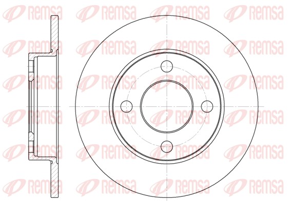 Brake Disc - 6120.00 REMSA