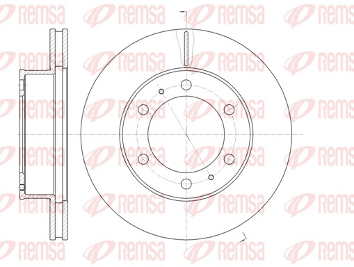 Brake Disc - 61205.10 REMSA