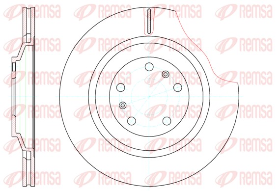 Brake Disc - 61206.10 REMSA