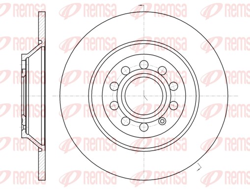 Brake Disc - 61207.00 REMSA