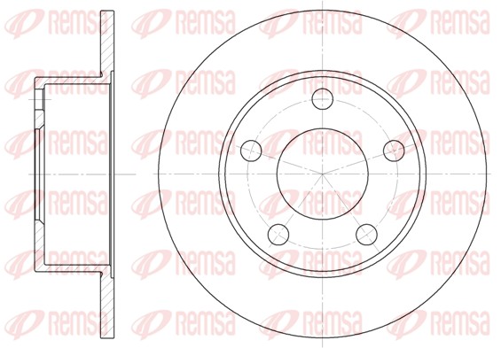 Brake Disc - 6121.00 REMSA