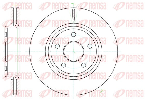Brake Disc - 61210.10 REMSA