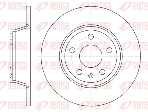 Brake Disc - 61214.00 REMSA