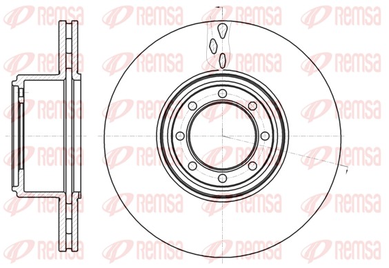 Brake Disc - 61216.10 REMSA