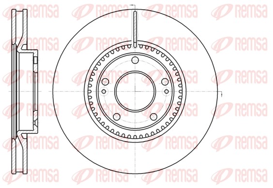 Brake Disc - 61217.10 REMSA