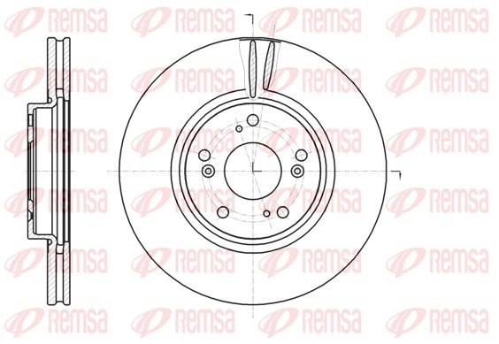 Brake Disc - 61218.10 REMSA