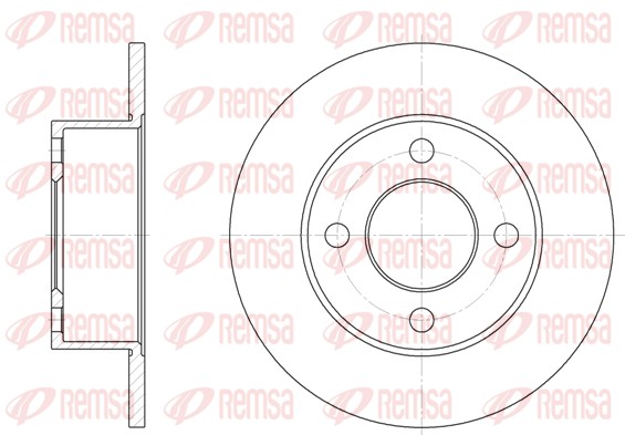 Brake Disc - 6122.00 REMSA
