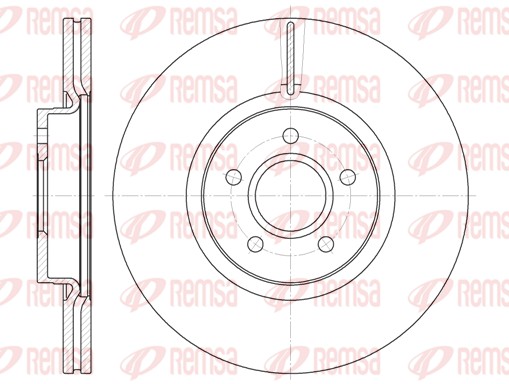Brake Disc - 61223.10 REMSA