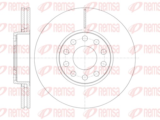Brake Disc - 61227.10 REMSA