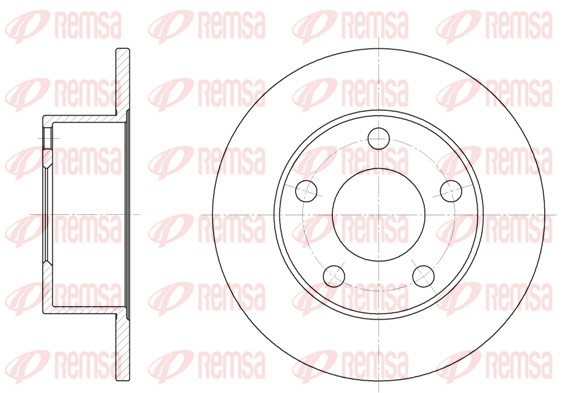 Brake Disc - 6123.00 REMSA