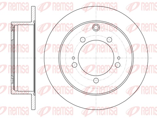 Brake Disc - 61230.00 REMSA