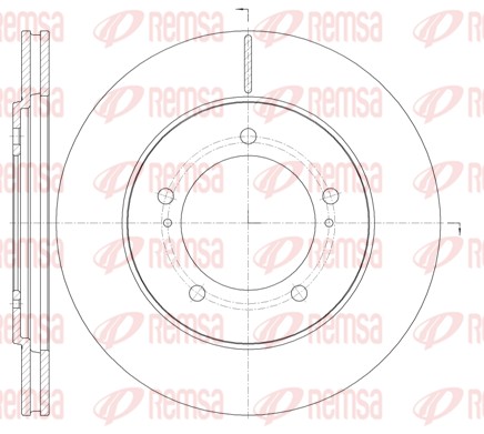Brake Disc - 61233.10 REMSA