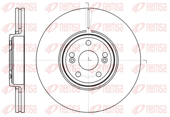 Brake Disc - 61234.10 REMSA