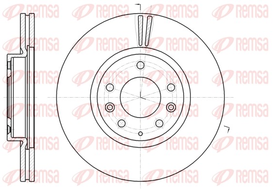 Brake Disc - 61235.10 REMSA