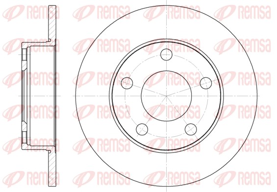 Brake Disc - 6124.00 REMSA