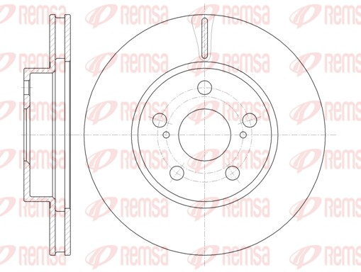 Brake Disc - 61250.10 REMSA