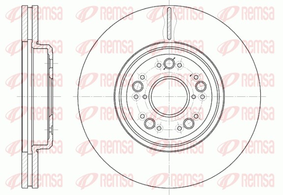 Brake Disc - 61252.10 REMSA