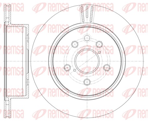 Brake Disc - 61255.10 REMSA