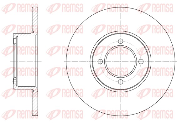Brake Disc - 6127.00 REMSA