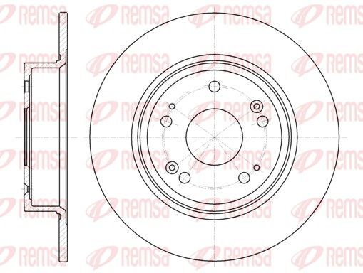 Brake Disc - 61278.00 REMSA