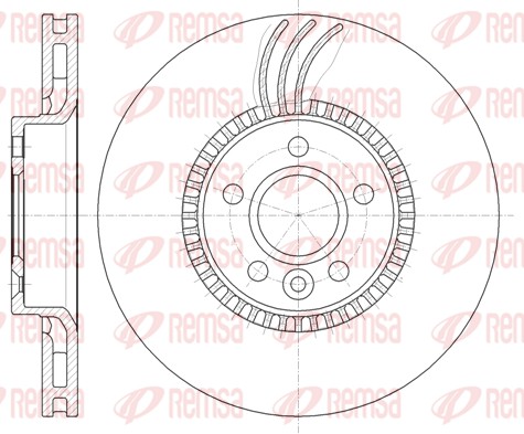 Brake Disc - 61280.10 REMSA